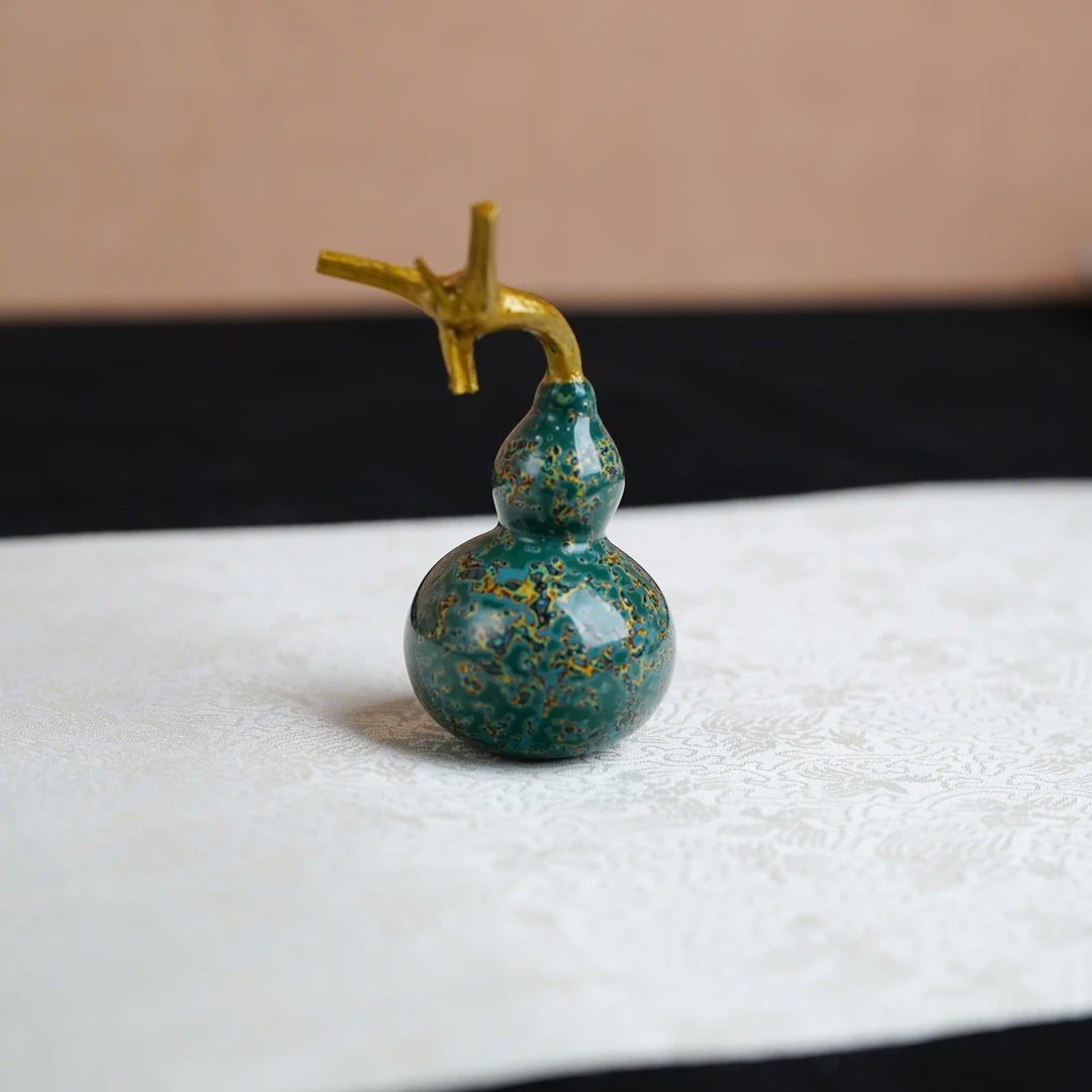 小葫芦挂饰（犀皮绿）