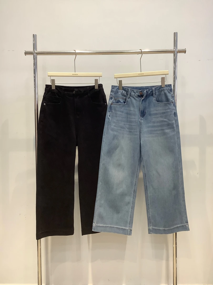 定制款牛仔直筒裤696