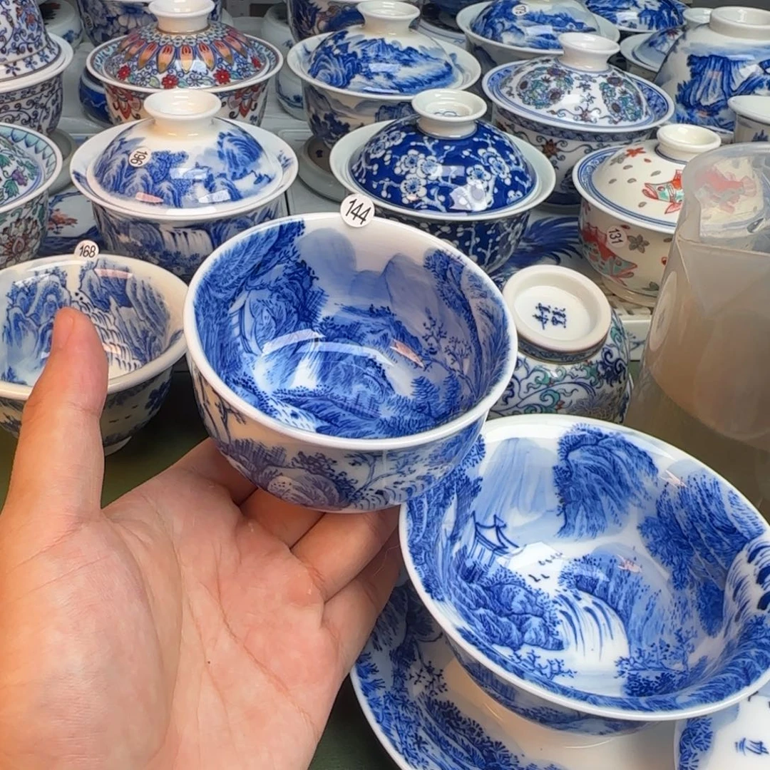 彦祖纯手工手绘茶具144