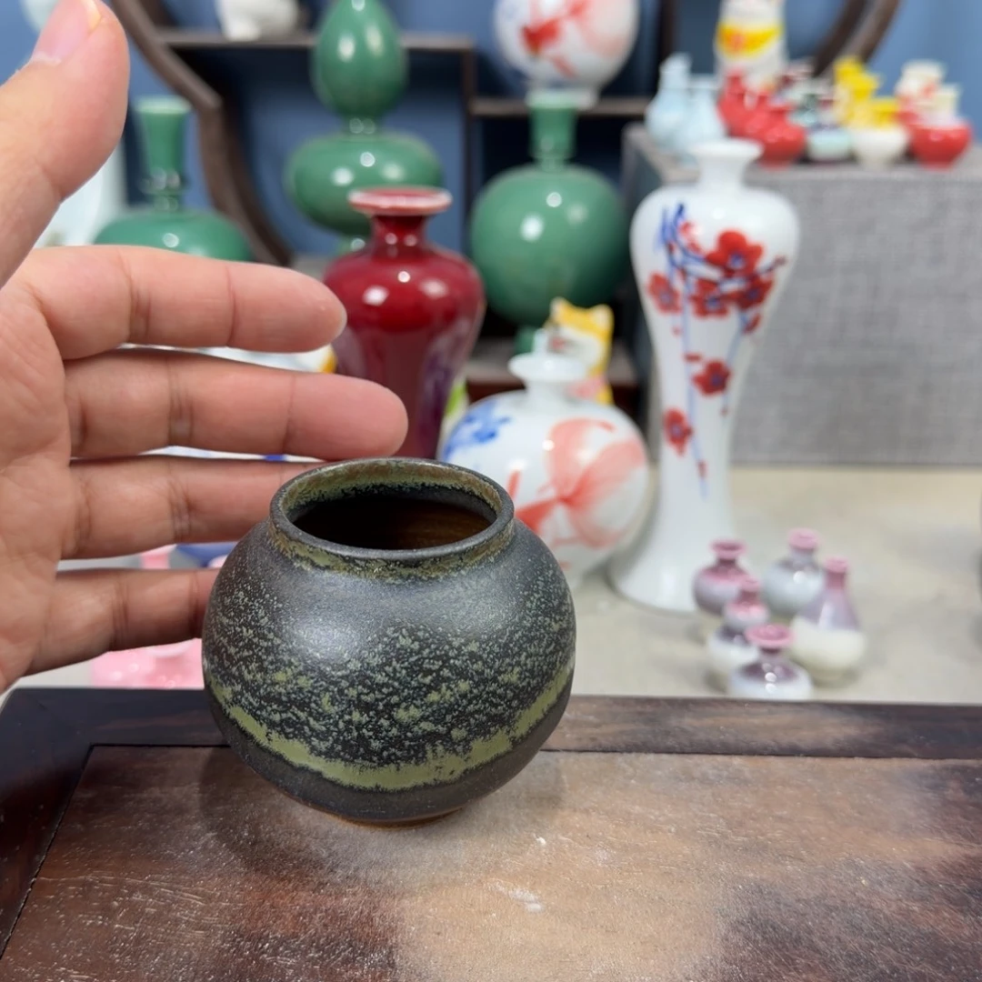 陶瓷手工小花器摆件