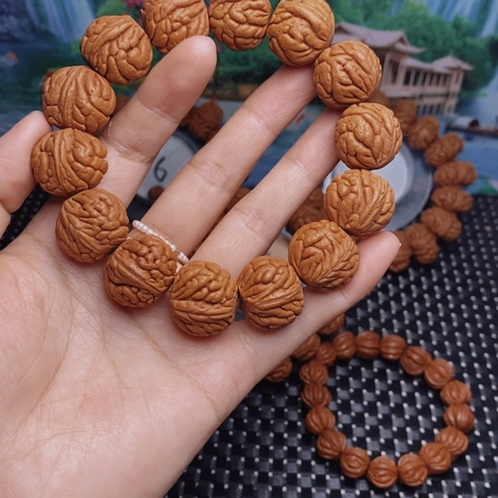 桃核手串龙纹桃核