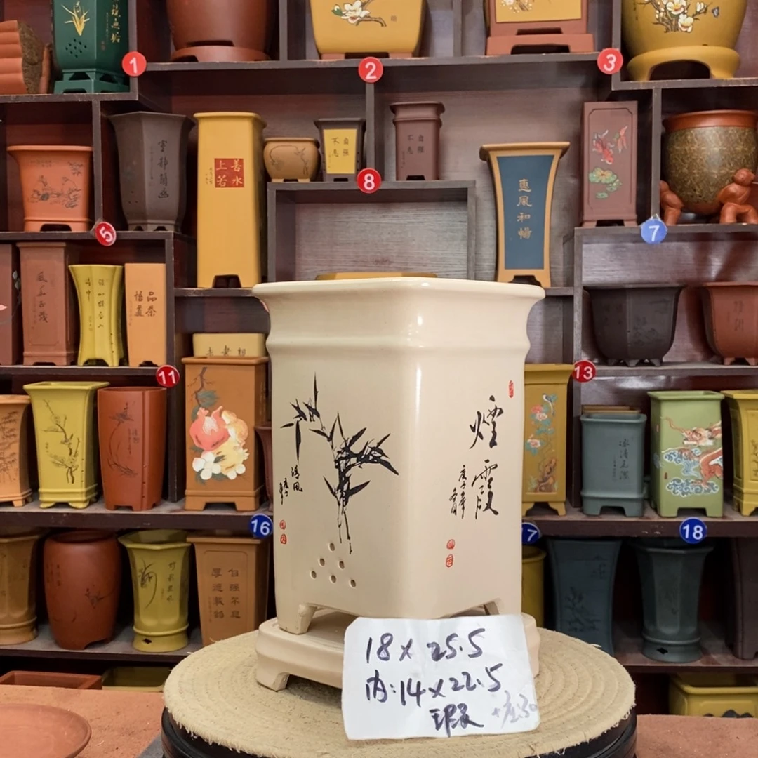 紫砂艺术紫砂花盆