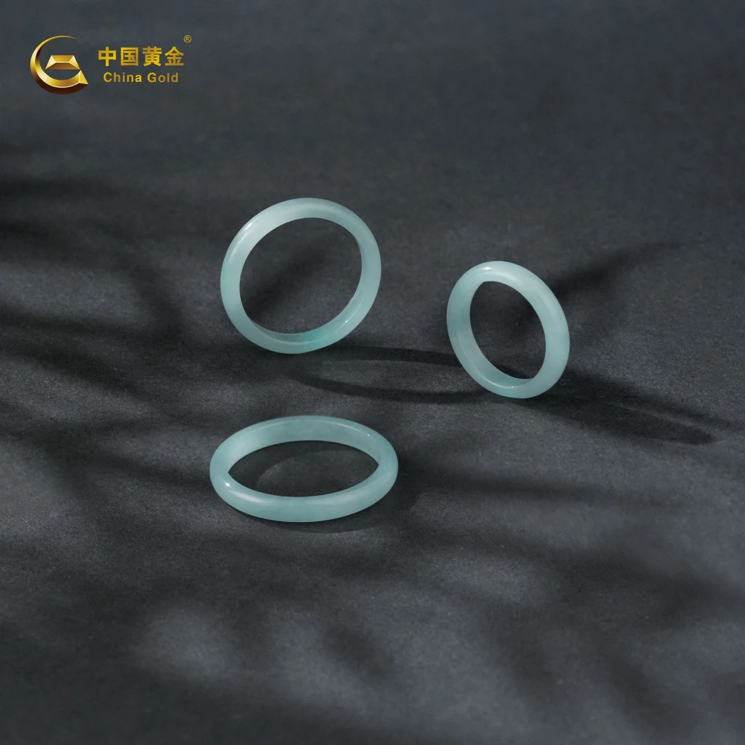 China Gold/中国黄金翡翠三生三世戒指拍一发3气质多样性发货A