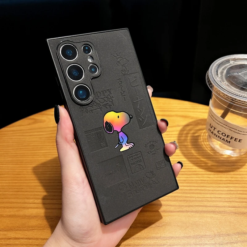 潮牌镭射可爱小新适用三星S24ultra手机壳s25创意s23ultra防摔s24