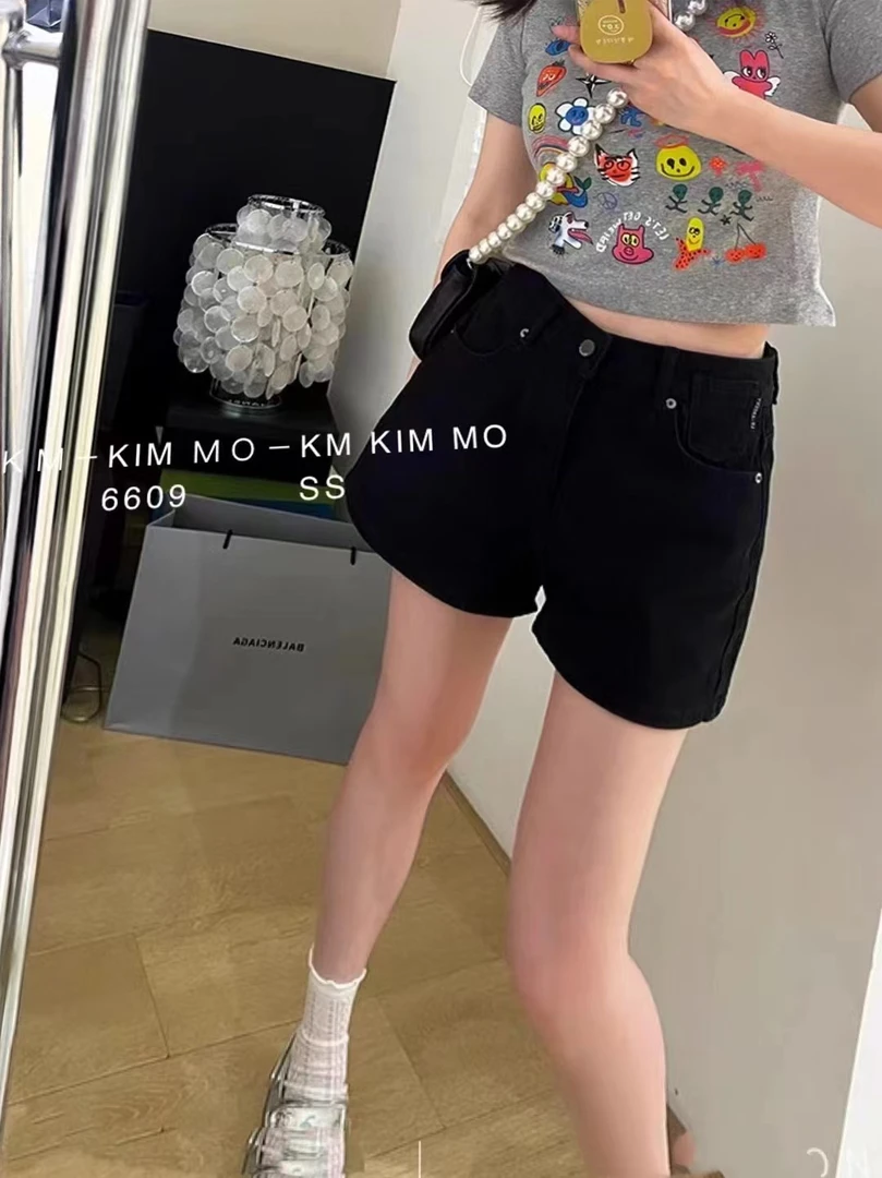 6609无弹力透气微弹力日式夏季短裤韩版套装城市