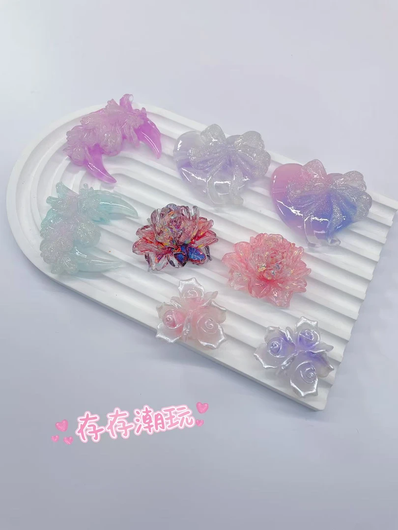 （花花）新款夜光爆闪花花配件，手工diy配件