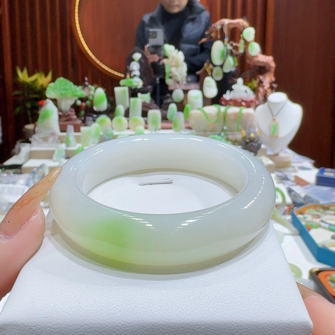 和田玉翠青5657未镶嵌