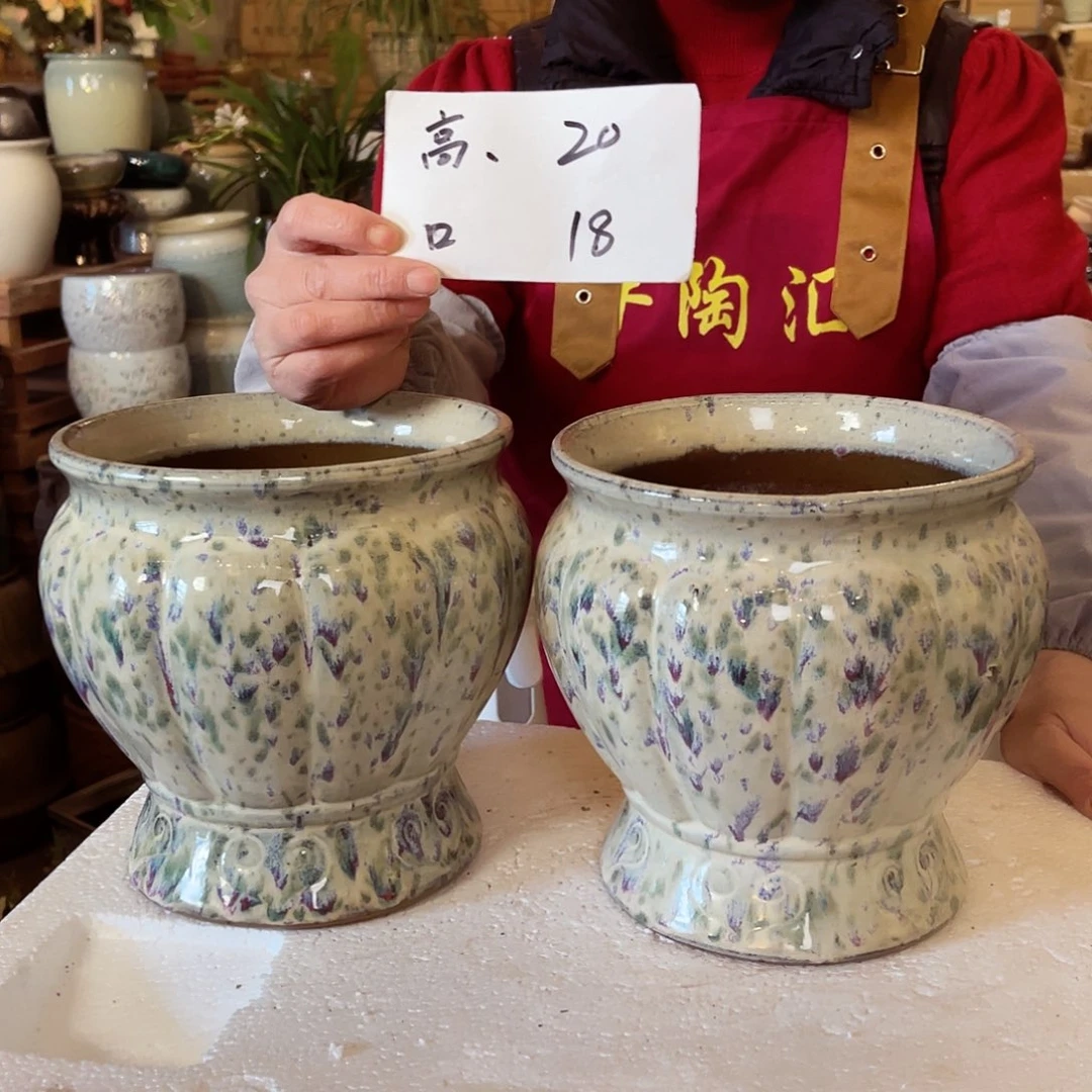 紫砂花盆高度20口径18