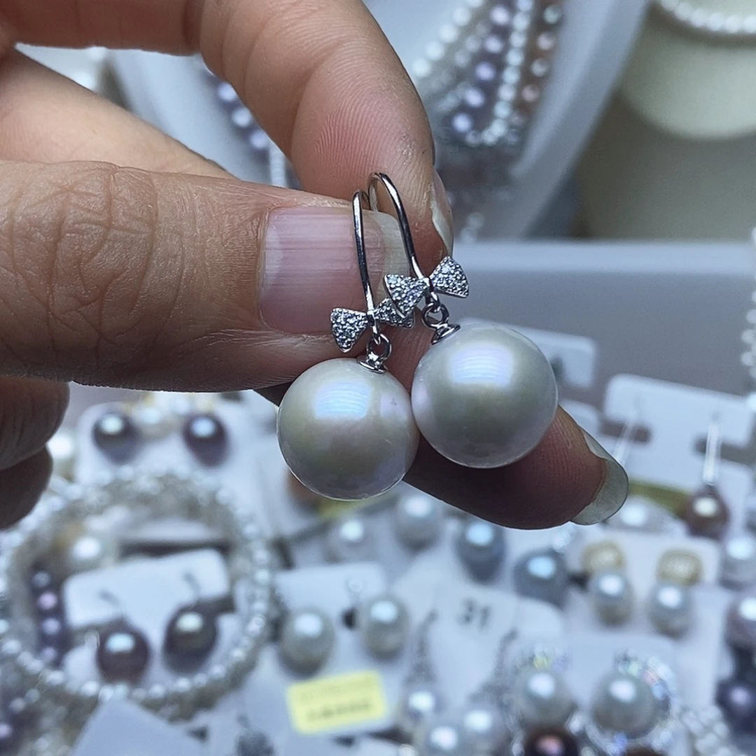 淡水珍珠耳钉未镶嵌