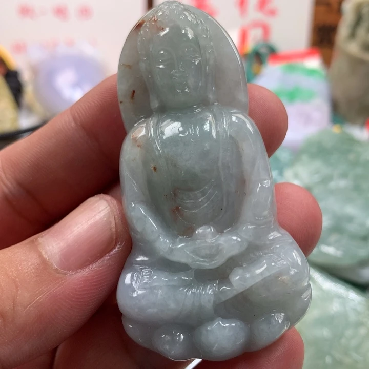 翡翠未镶嵌颈饰保真天然a货翡翠