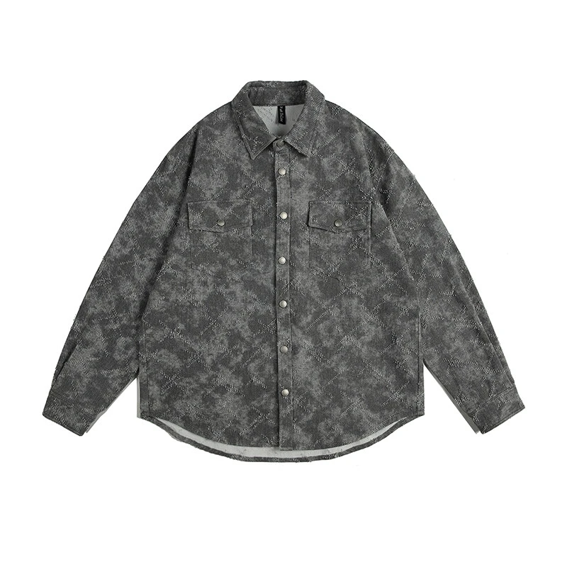 重磅水洗磨破工艺牛仔外套-CW11