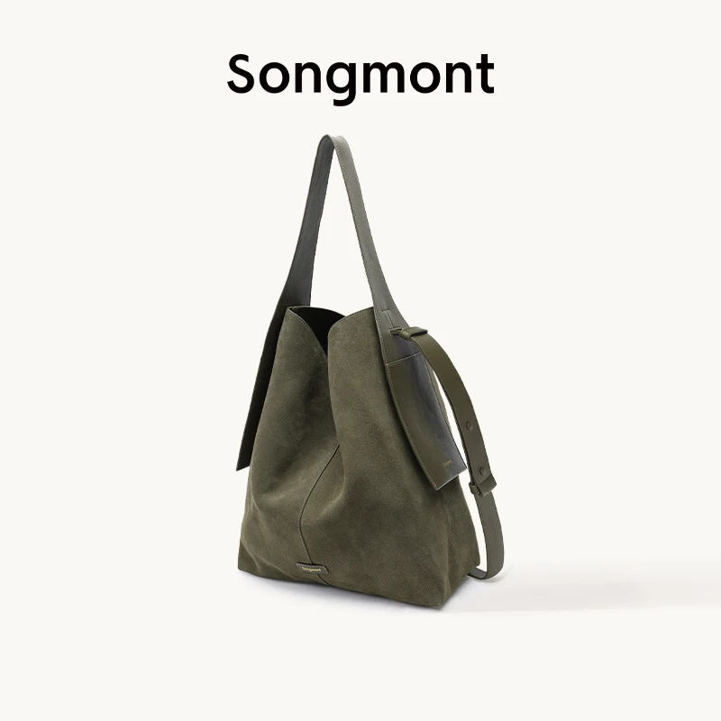 【琥珀流光】【李娜同款】Songmont山下有松挂耳托特牛剖层单肩斜挎包