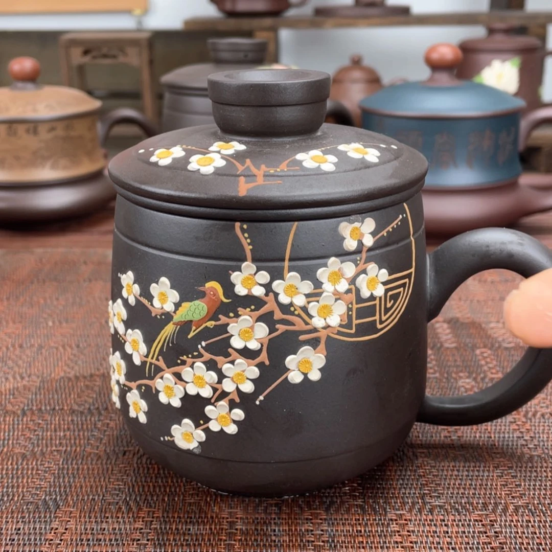 【闪购商品】紫砂茶杯原矿紫砂盖杯微瑕