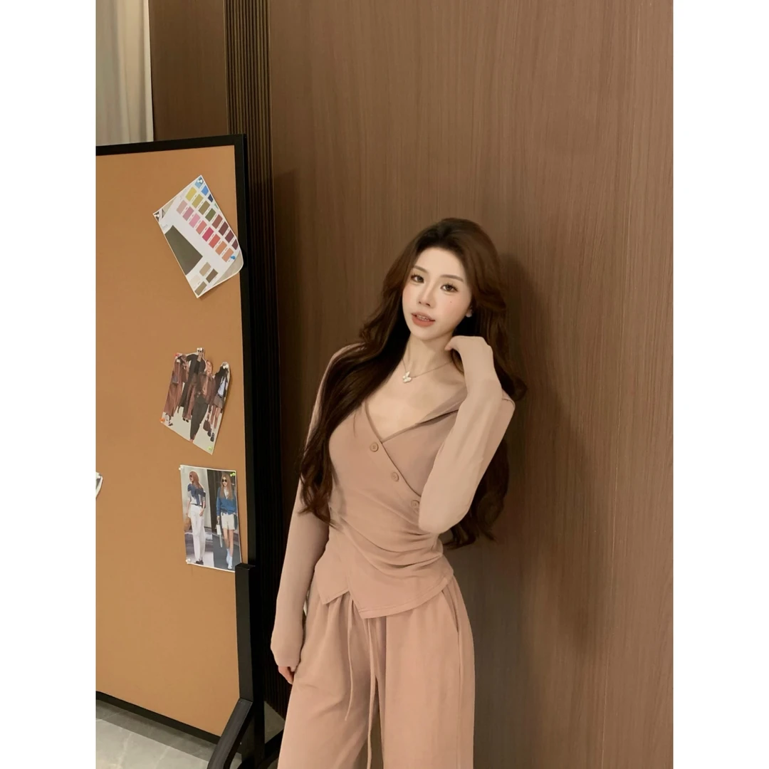 SZA【慢写冬绪】秋冬韩系高级感气质连帽休闲运动风上衣A-1218