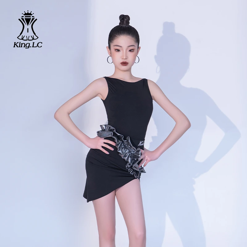 鹏翼之美舞服拉丁舞服春夏新品2025练功服少儿舞蹈表演服25387