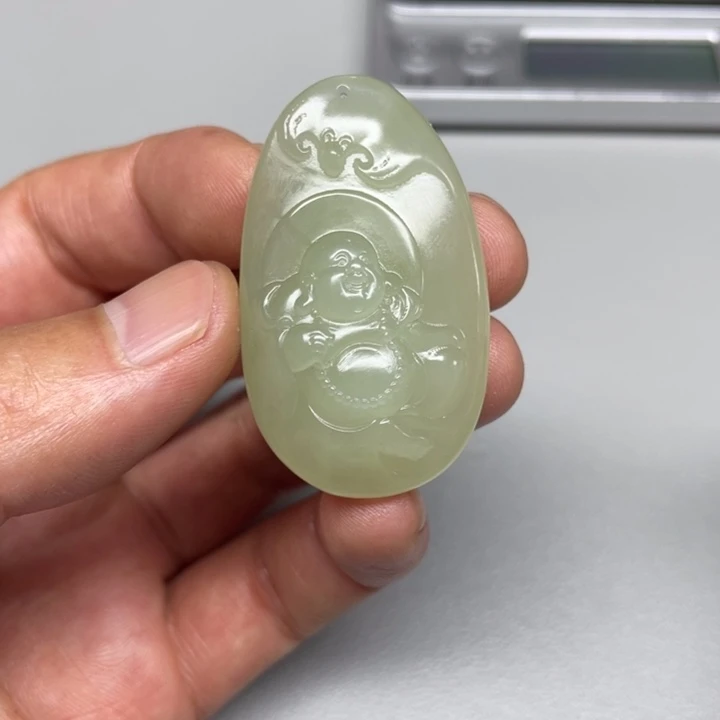 和田玉未镶嵌吊坠(不含链)哥*飞