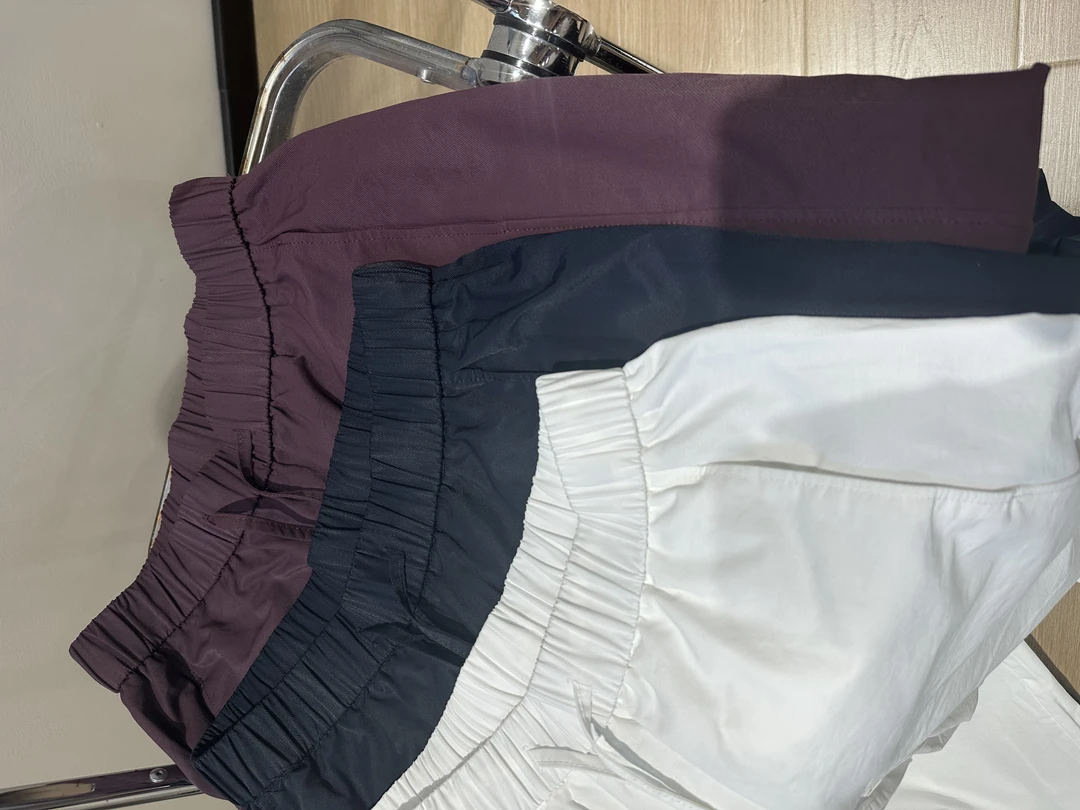 《束光》夏季高腰轻薄纯色无弹阔腿九分裤女