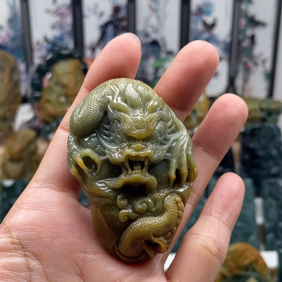 翡翠未镶嵌颈饰天然翡翠a货龙