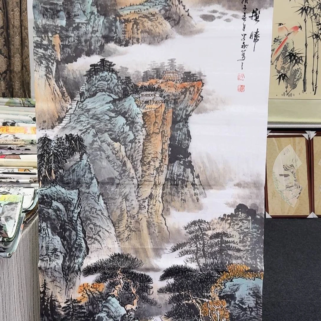 纯手绘国画作品好看四尺