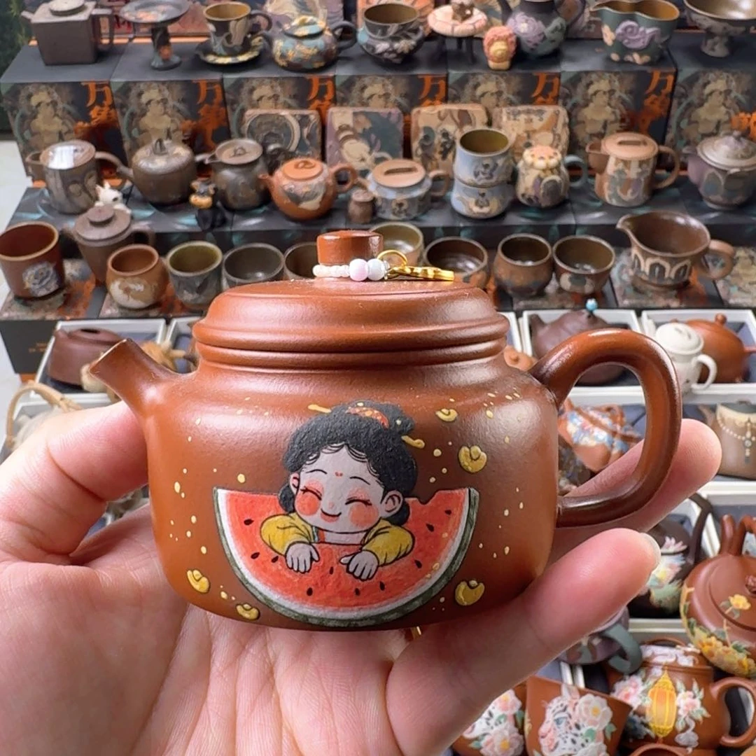 茶壶紫砂150ml原矿精工半手