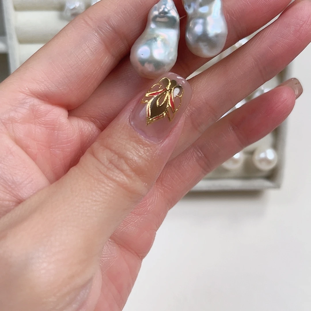 沛***姐淡水珍珠耳饰银S925镶嵌