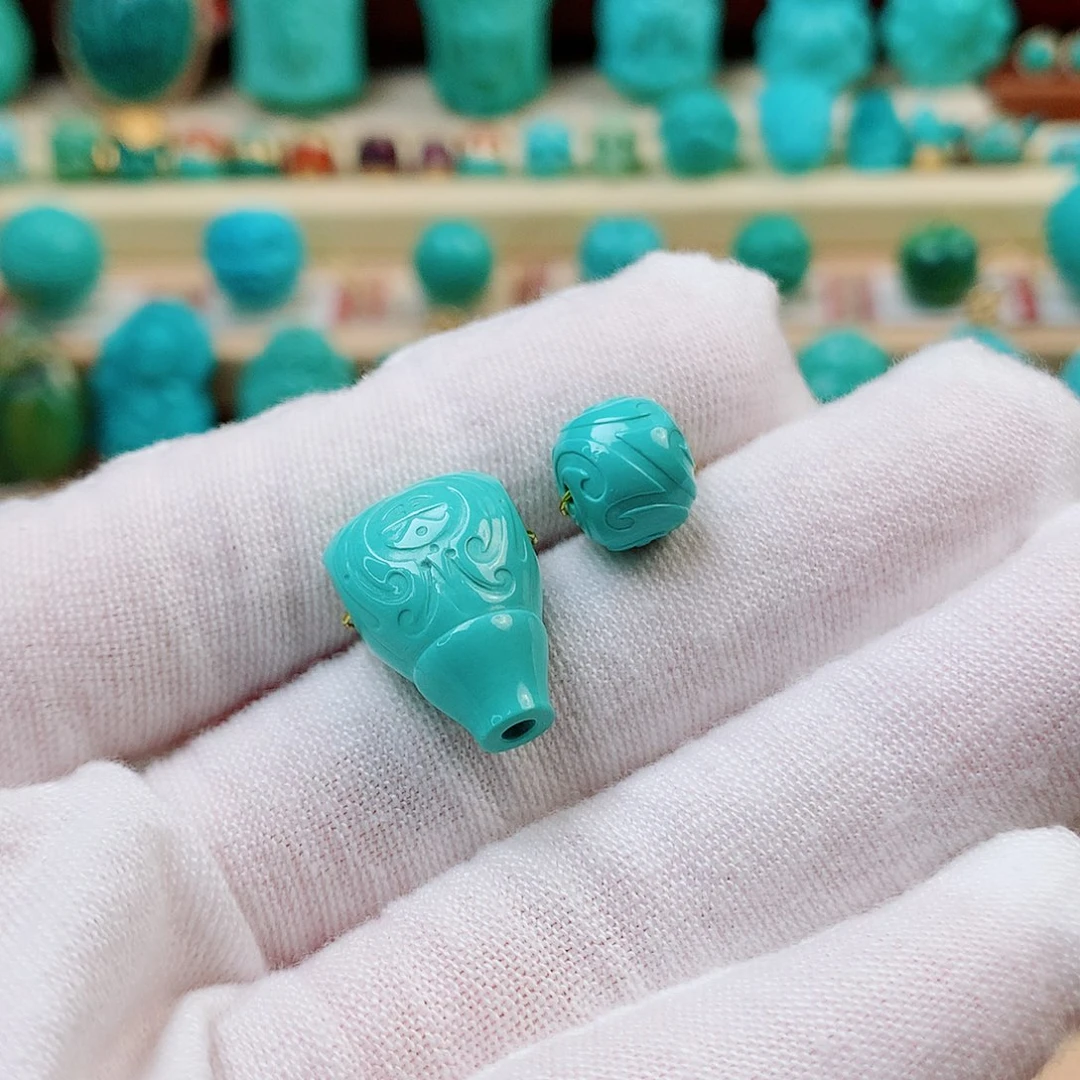 未镶嵌绿松石珠宝半成品