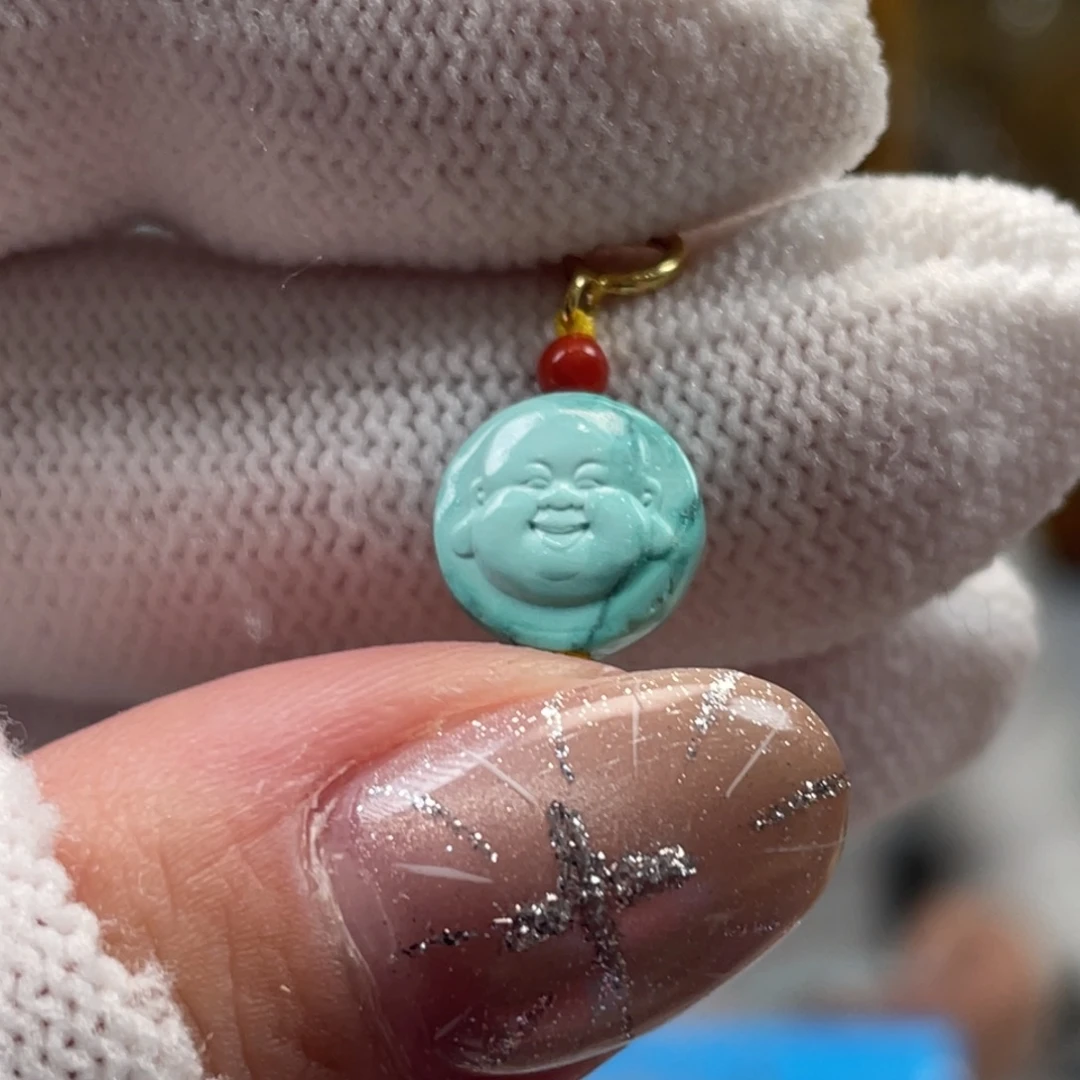 绿松石未镶嵌挂件