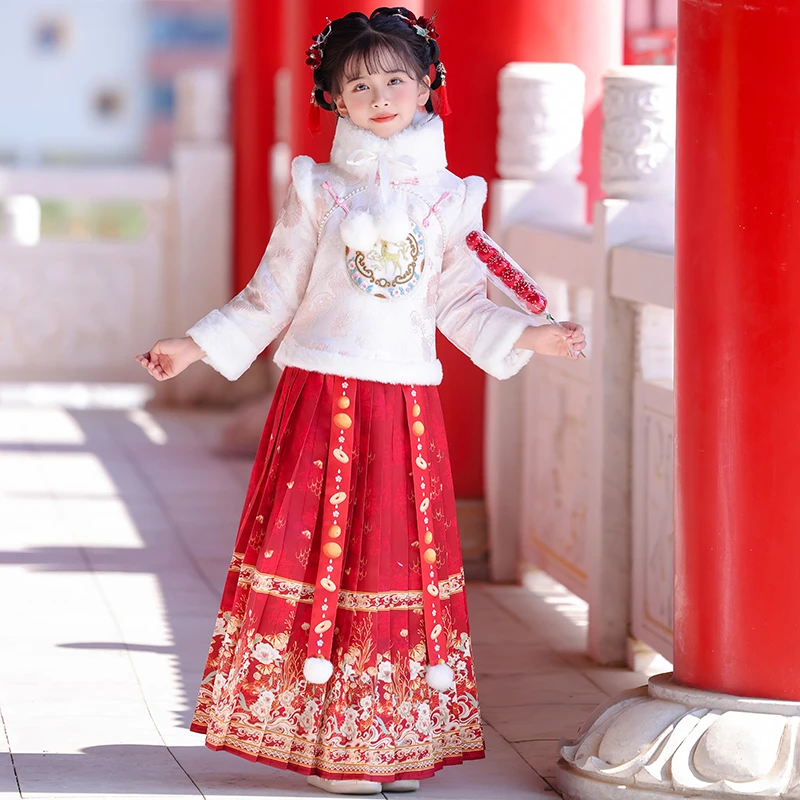 【断码捡漏】女童过年服小女孩拜年衣服中国风儿童新年中式汉服装