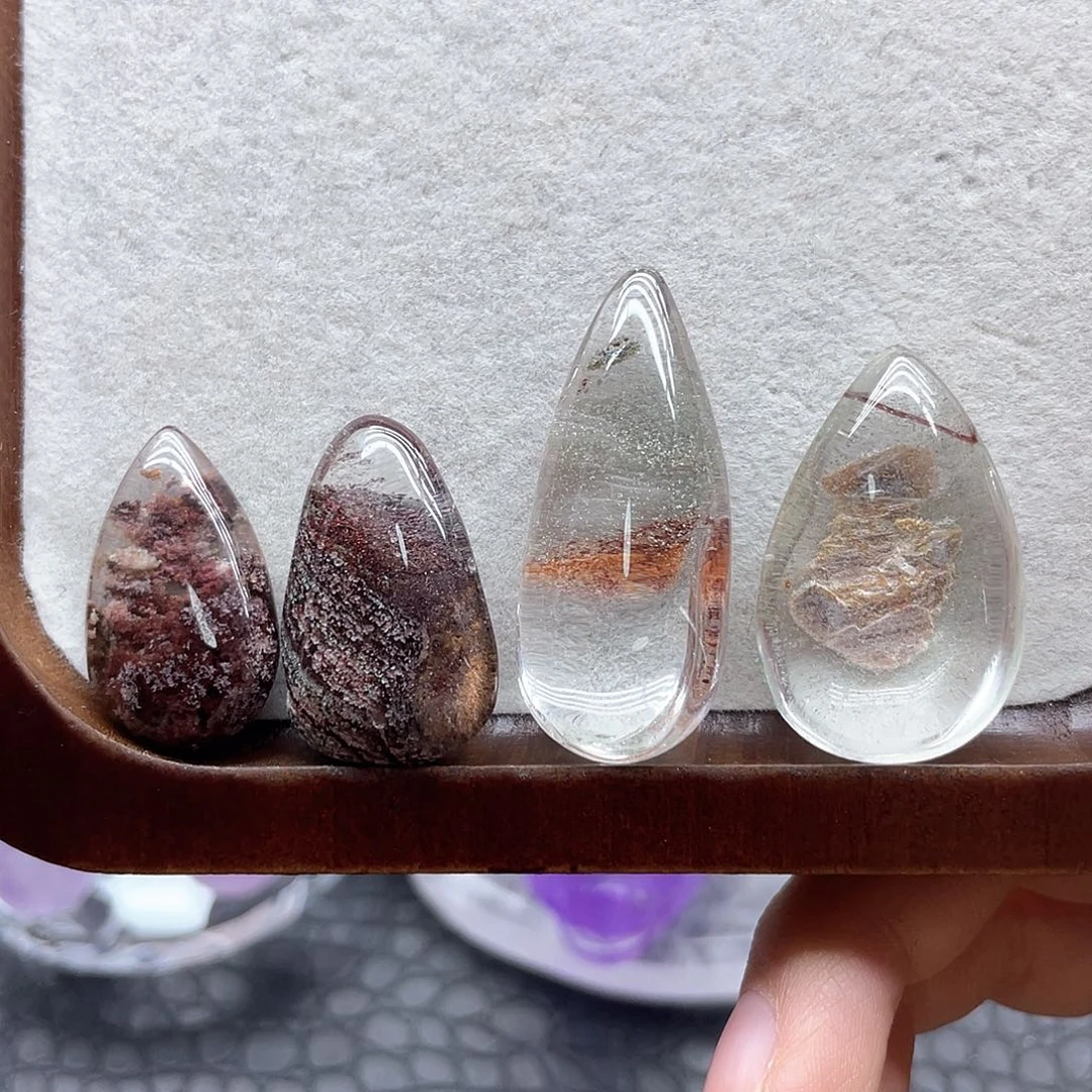 发晶珠宝半成品未镶嵌78幽灵水滴