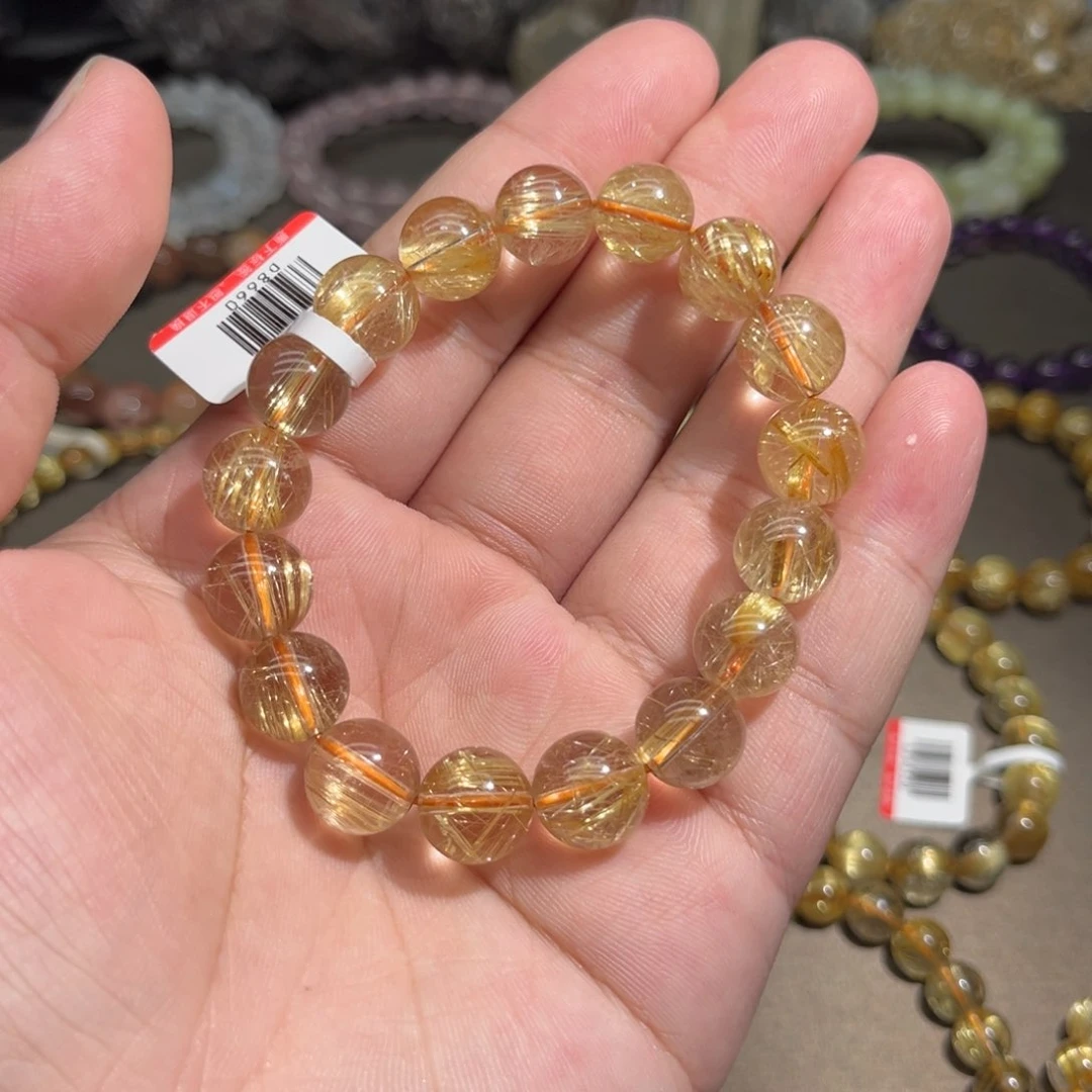 发晶手串未镶嵌慧***?钛晶