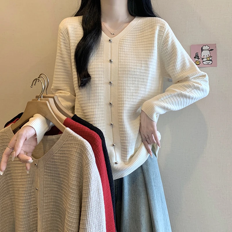3487大码女装2024秋冬新款洋气时尚针织衫上衣宽松长袖毛衣打底衫