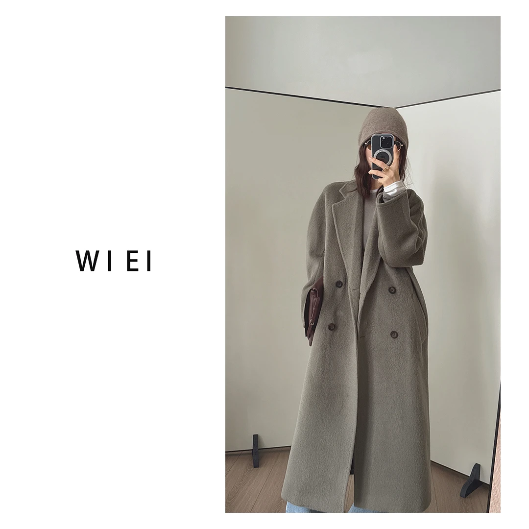 《WI EI》人生大衣*嵿101传承口碑秘鲁 INCA苏力羊驼大衣W25307501