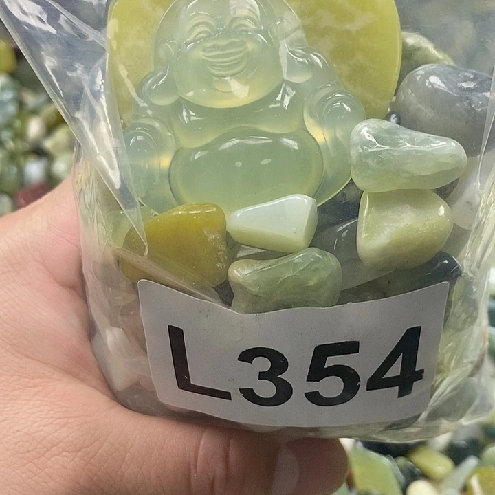 岫玉鱼缸石未镶嵌