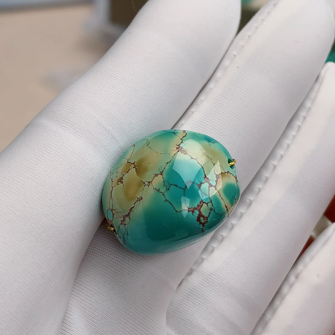 绿松石未镶嵌挂件