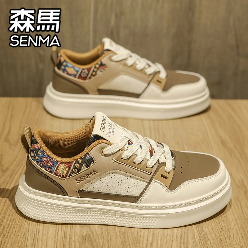 SENMA/森马男鞋冬季潮流百搭休闲低帮板鞋男士运动软底防滑小白鞋