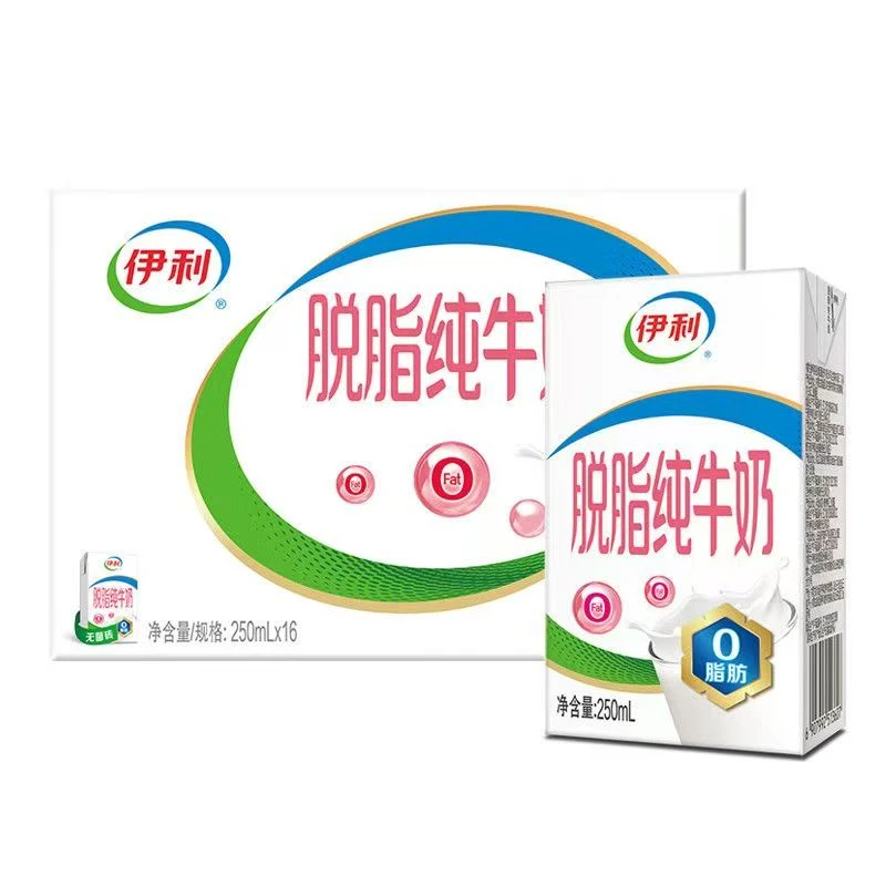 【9月产】伊利脱脂纯牛奶 4000ml(250ml*16盒)