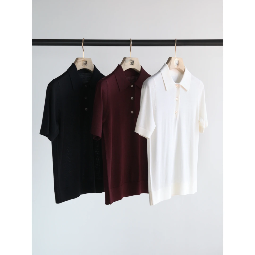 Forlin芙临 复古老钱精纺德国扬子纱POLO衫翻领短袖上衣 GNS25262