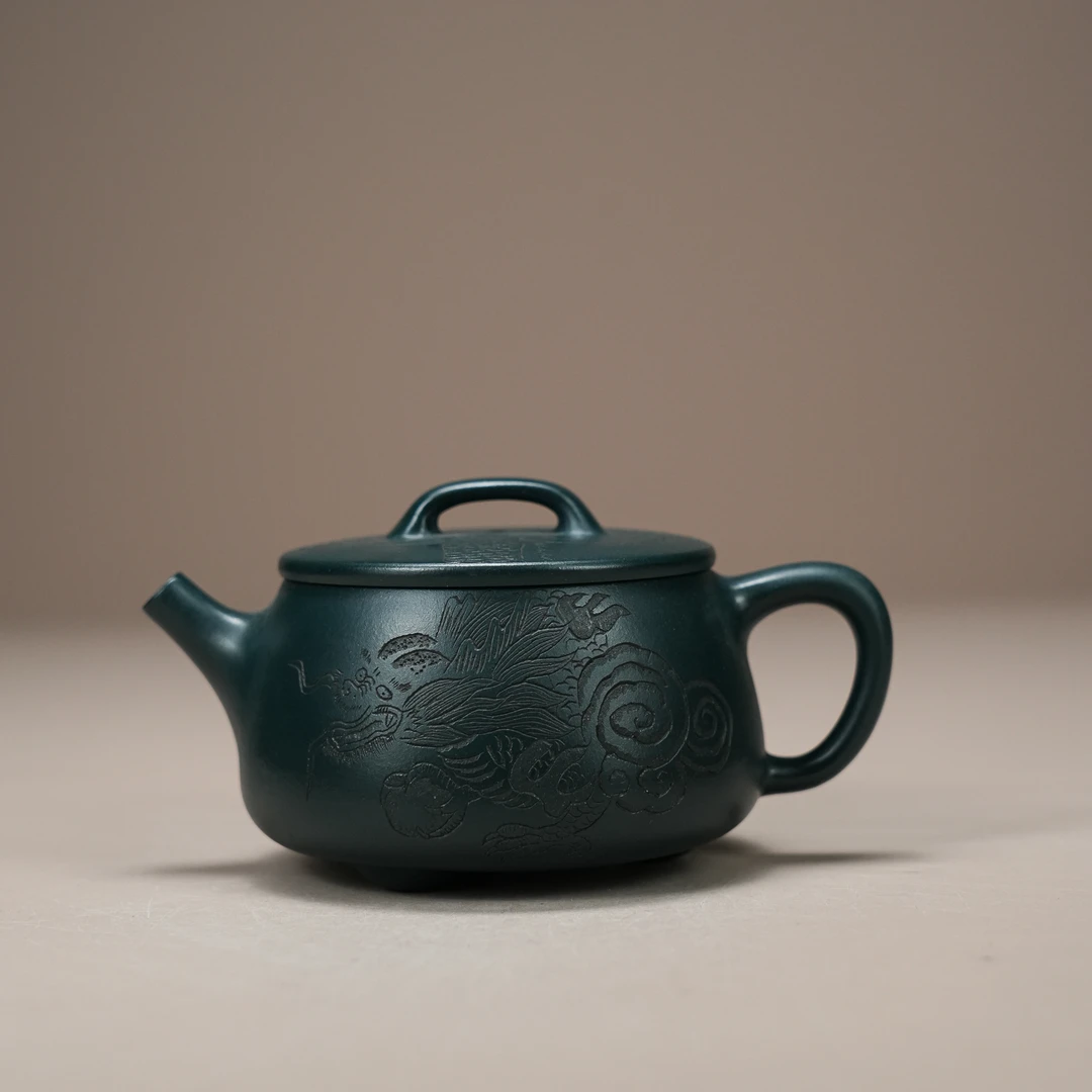 A1070502 游龙壶 紫砂壶 MG绿 10