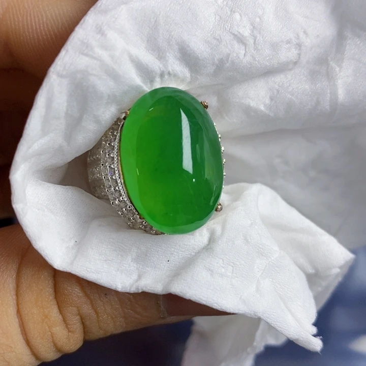 定制翡翠未镶嵌天**～