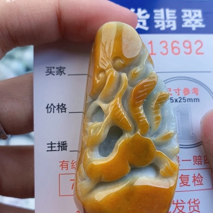 翡翠未镶嵌吊坠(不含链)