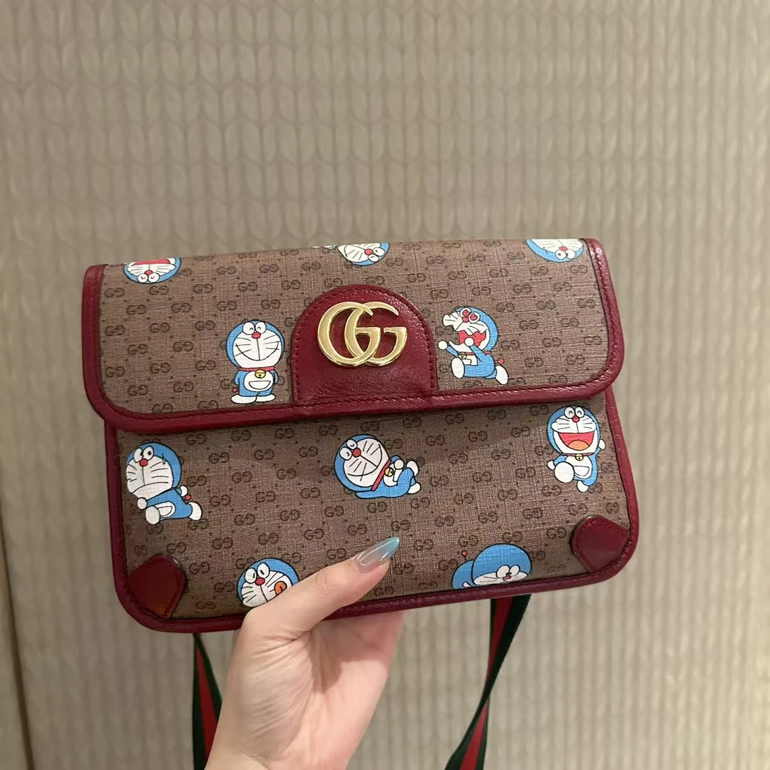 95新 GUCCI/古驰 哆啦A梦/二奢包包