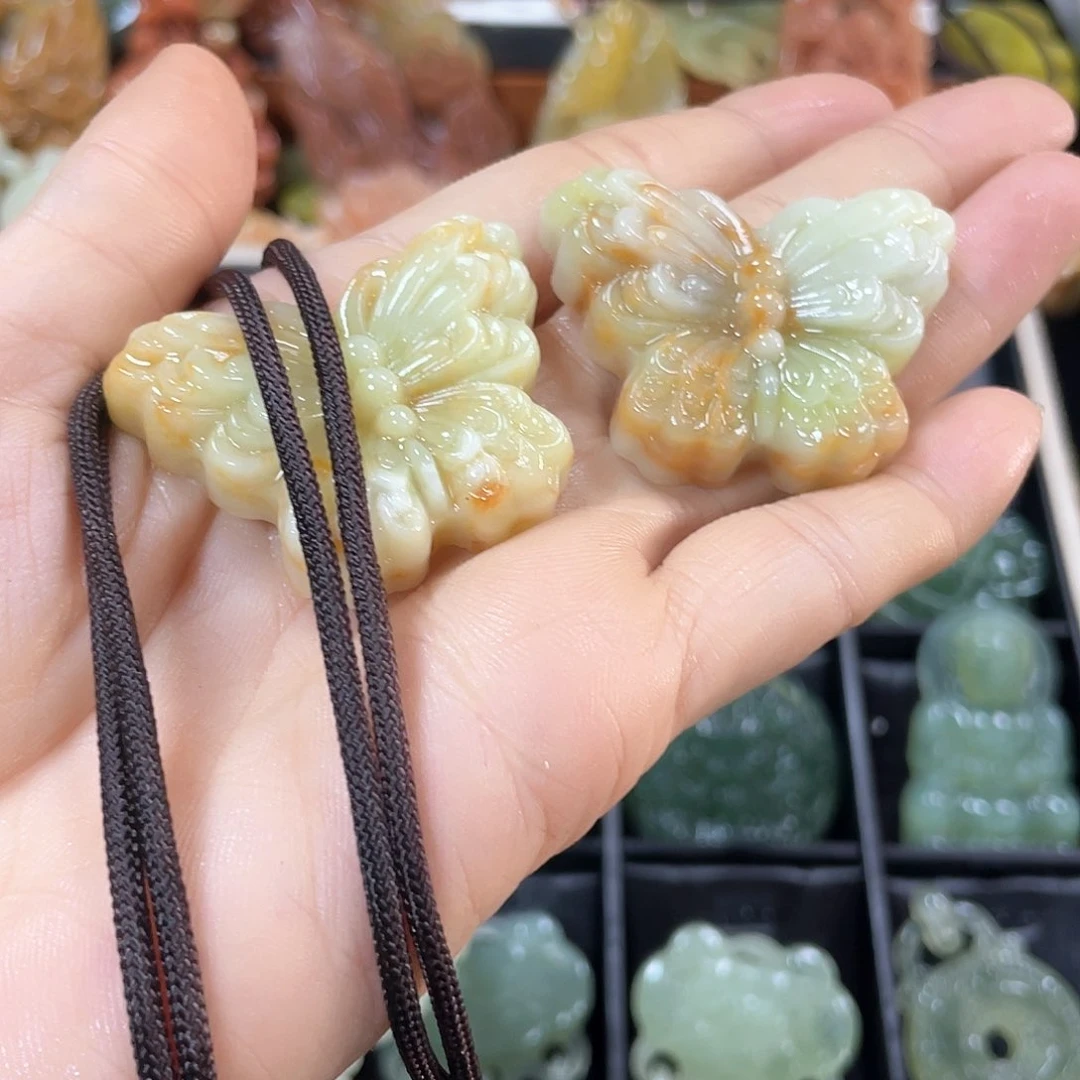 蛇纹石玉颈饰未镶嵌多样性发货，拍一发一