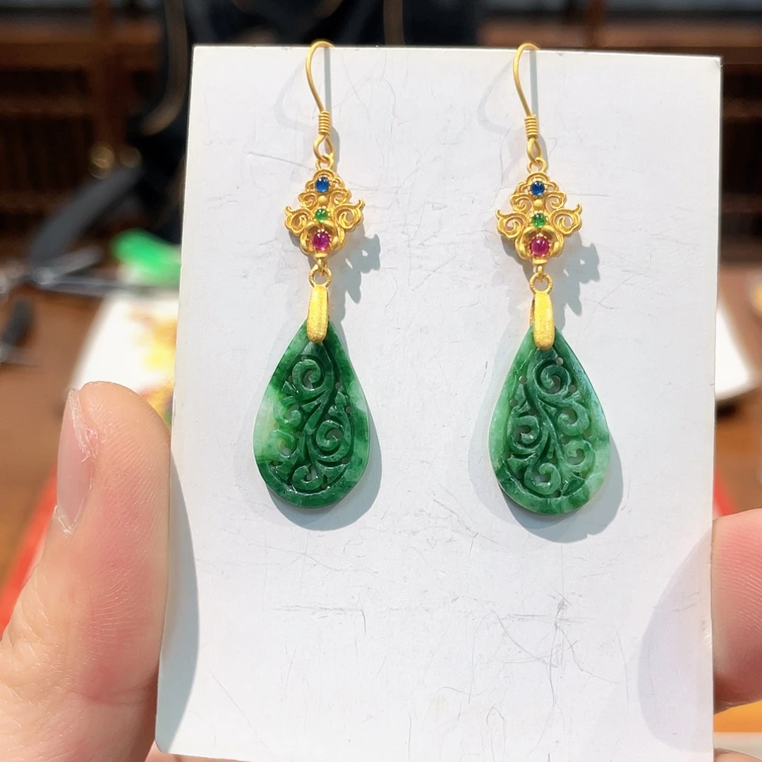 锦纶铁合金耳坠耳饰