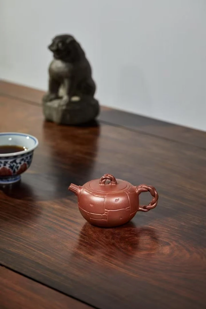 名壶秋月宜兴紫砂壶原矿紫泥瓜絮藤名家杨迪全手工茶具泡茶壶