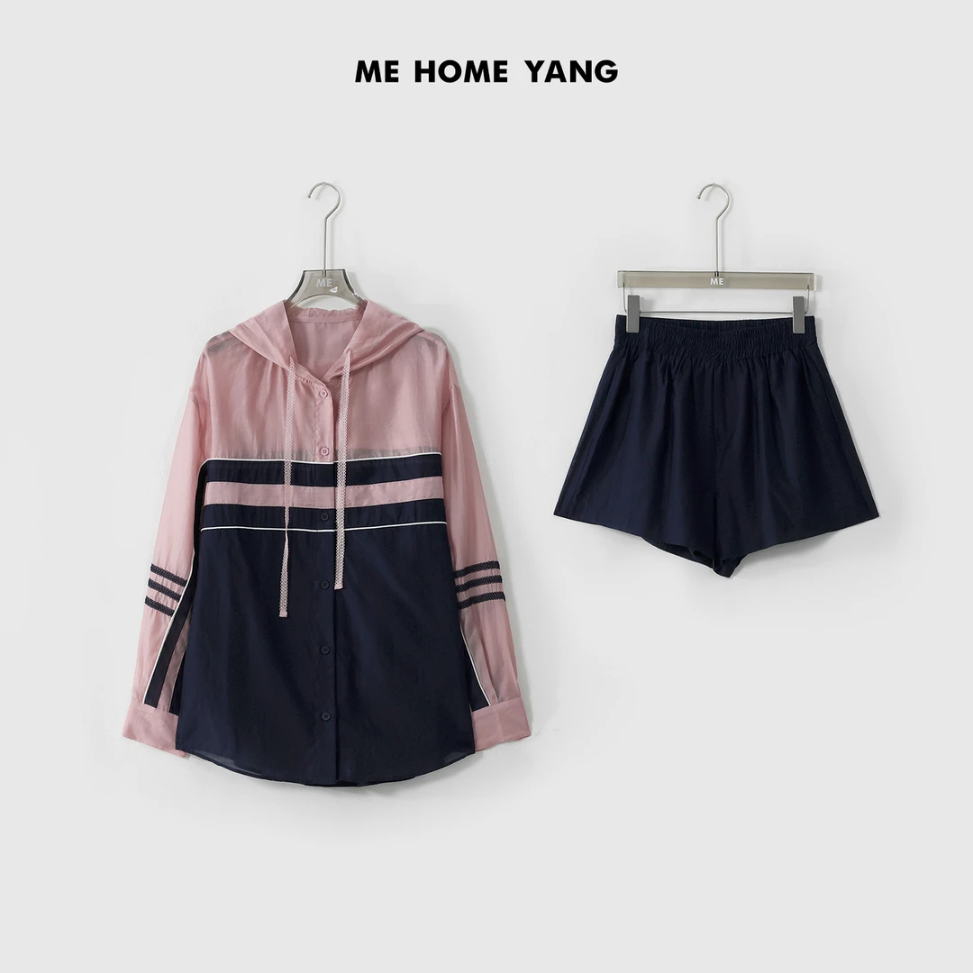 ME【甜酷防晒套装】莱赛尔混纺显瘦百搭时尚休闲一手长套装MESS3060