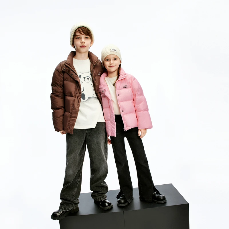 littlemoco童装新款男女童保暖蓄热立领羽绒外套#KBD4EIN032