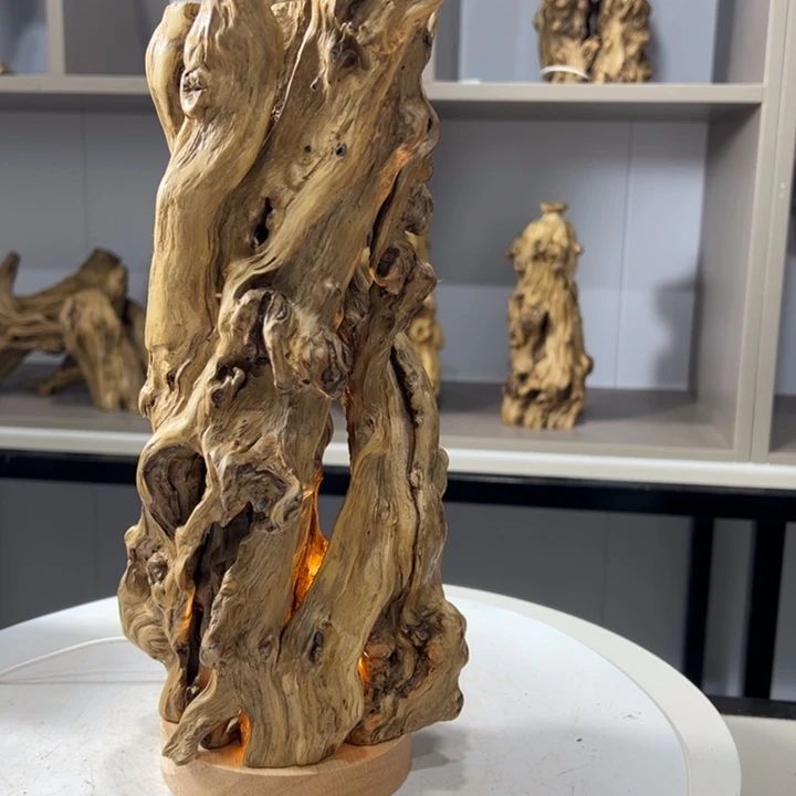 三***悟木石榴木榴疤镂空树灯