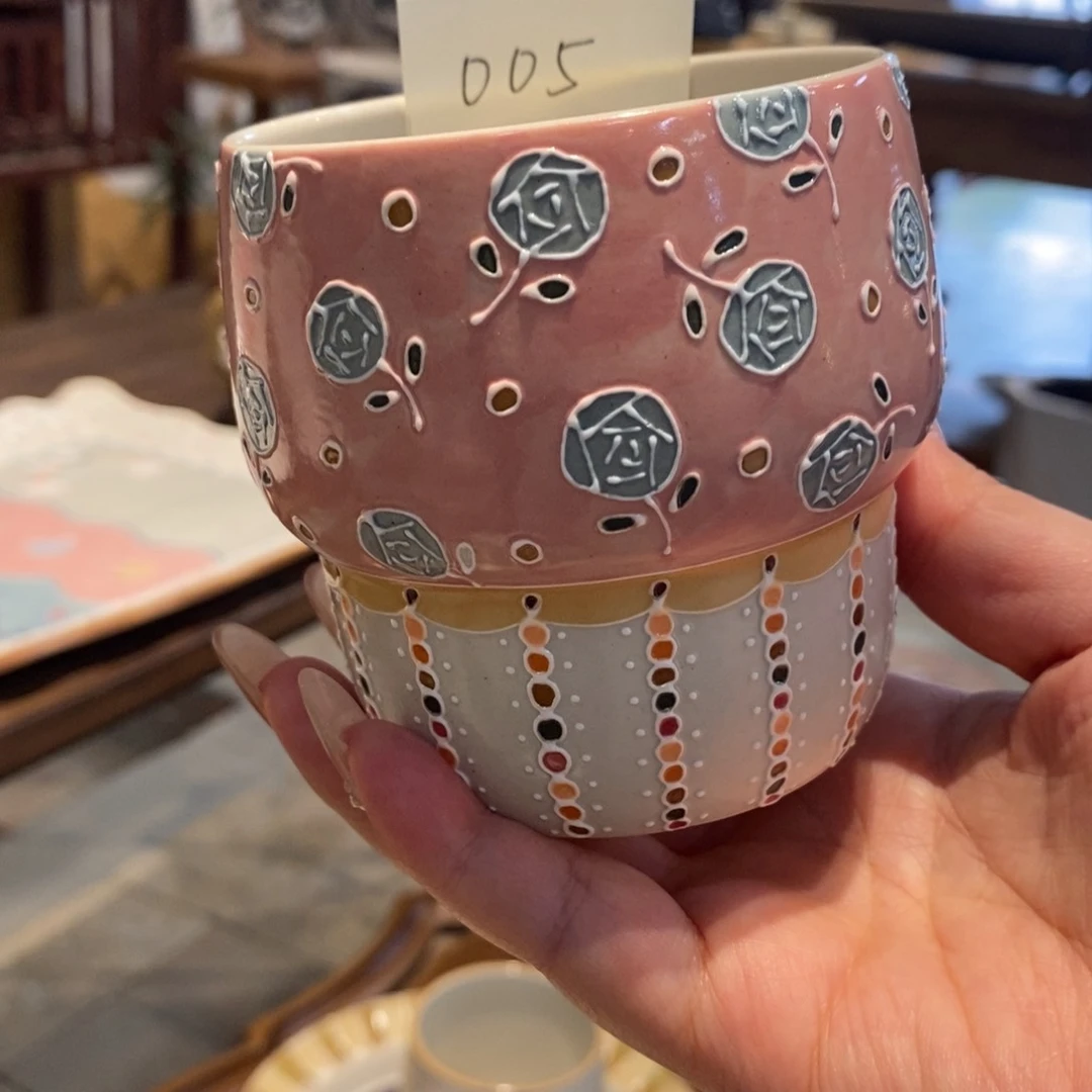 手握杯雪*鸟005粉色蓝玫瑰葫芦手握