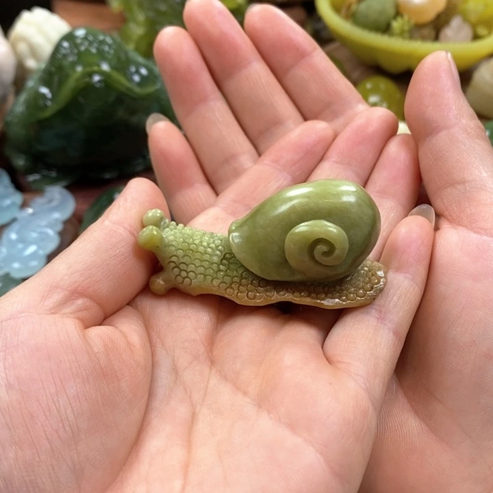 蛇纹石玉未镶嵌手把