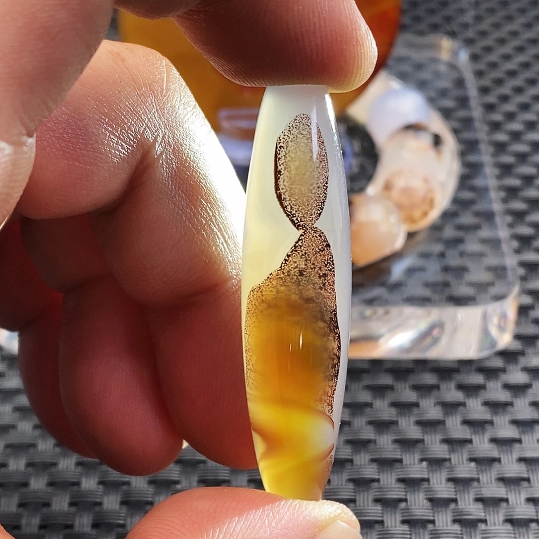 玛瑙/玉髓未镶嵌吊坠(不含链)319